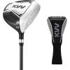KVV Junior Golf Club Set for Kids, Right Handed Driver, Iron, Putter, White and Pink, Ages 3-12, Perfect for Young Golfers(Ages: 9-12 Black)