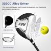 KVV Junior Golf Club Set for Kids, Right Handed Driver, Iron, Putter, White and Pink, Ages 3-12, Perfect for Young Golfers(Ages: 9-12 Black)