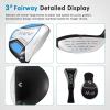 KVV Junior Golf Club Set for Kids, Right Handed Driver, Iron, Putter, White and Pink, Ages 3-12, Perfect for Young Golfers(Ages:3-5 Blue)
