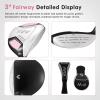 KVV Junior Golf Club Set for Kids, Right Handed Driver, Iron, Putter, White and Pink, Ages 3-12, Perfect for Young Golfers(Ages:3-5 Pink)
