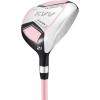 KVV Junior Golf Club Set for Kids, Right Handed Driver, Iron, Putter, White and Pink, Ages 3-12, Perfect for Young Golfers(Ages:3-5 Pink)