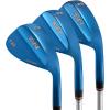KVV Premium Golf Wedges with Ionized Blue PVD Finish – 52/56/60 Degree Individual/ 3-Wedge Golf Set-Right-Handed, CNC Milled Face, Wedge Set for Men & Women(60  56  52 Degree Set)