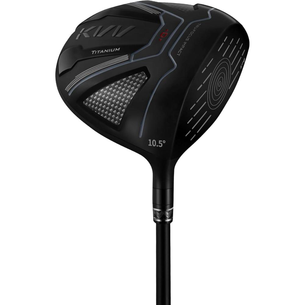 imageKVV Golf Driver for Man and Woman Titanium Driver with Headcover Right Handed Club Includes Headcover