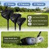KVV Men’s Right Handed Premium Golf Set, 45″ Titanium Driver, Fits 5’7″–6’2″, Bag Not Included