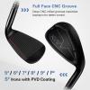 KVV Men’s Right Handed Premium Golf Set, 45″ Titanium Driver, Fits 5’7″–6’2″, Bag Not Included