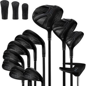 KVV Men’s Right Handed Premium Golf Set, 45″ Titanium Driver, Fits 5’7″–6’2″, Bag Not Included