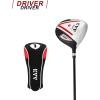 KVV Golf Drivers for Men, Graphite Shaft, Large Sweet Spot, Right Hand with Head Covers