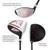 KVV Golf Drivers for Men, Graphite Shaft, Large Sweet Spot, Right Hand with Head Covers