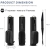 KVV Vintage PU Leather Golf Sunday Bag, Portable Golf Club Carry Bag with 2-Way Divider(Black & Gray)