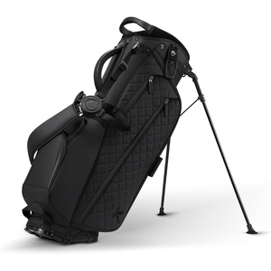 KVV 14-Way Golf Stand Bag, Lightweight PU Leather Carry Bag for Men & Women – Velvet-Wrapped Top Frame, Rain Hood & 6 Multi-Organizer Pockets